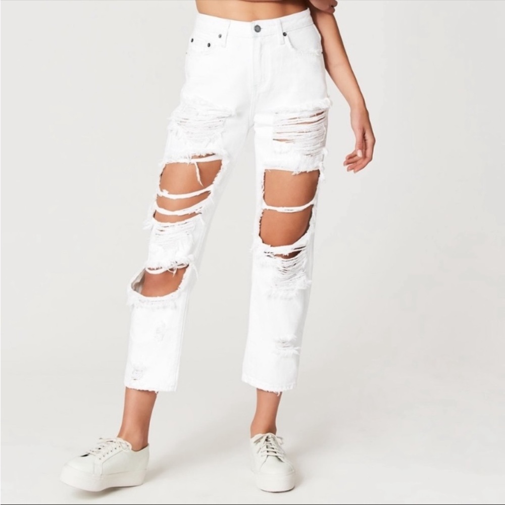 CARMAR LF | White Destroyed Denim Jeans boyfriend Los Angeles 24